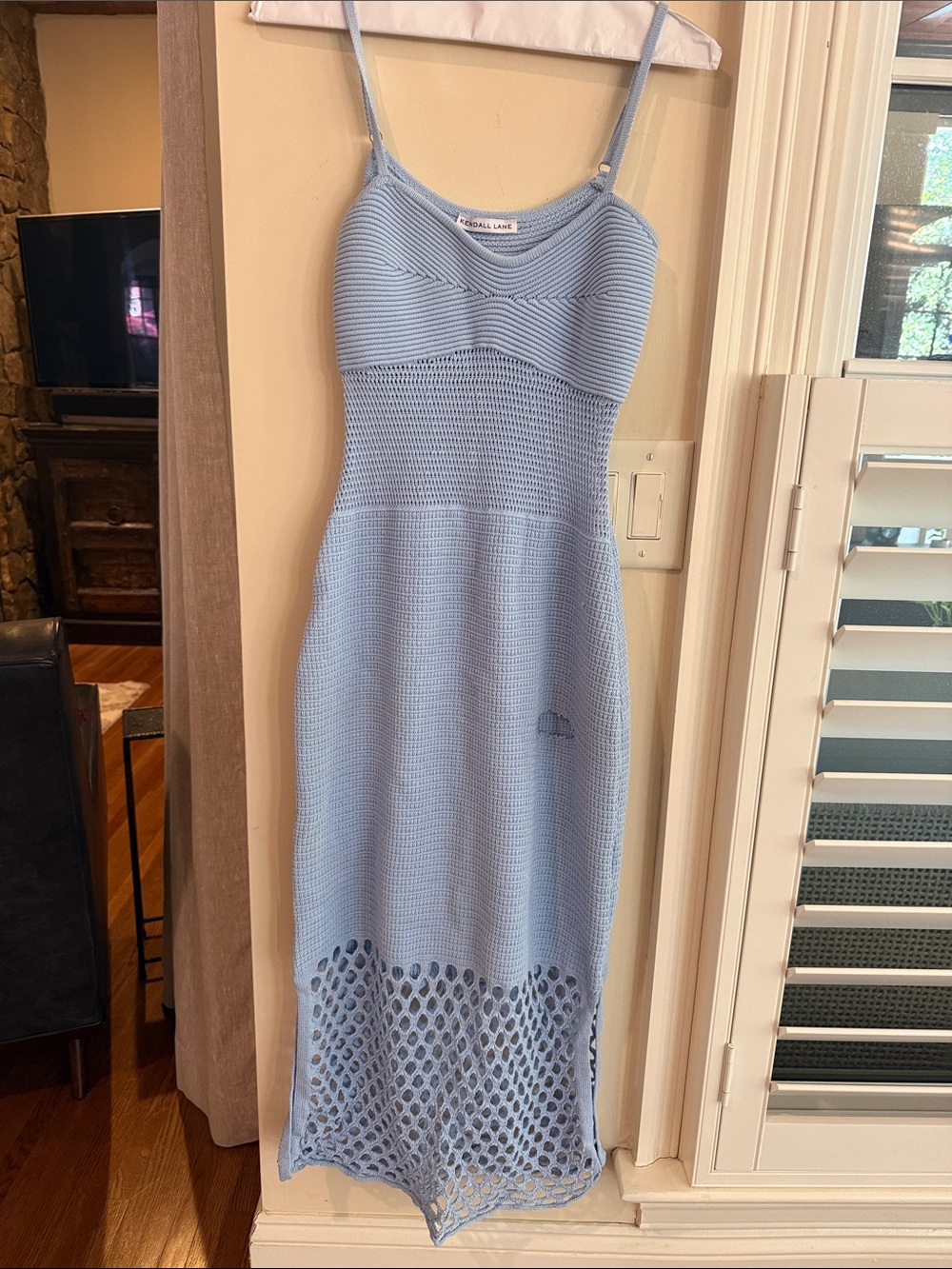 Gorgeous knit dress in Carolina blur!